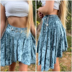 uo x silence + noise velvet skirt